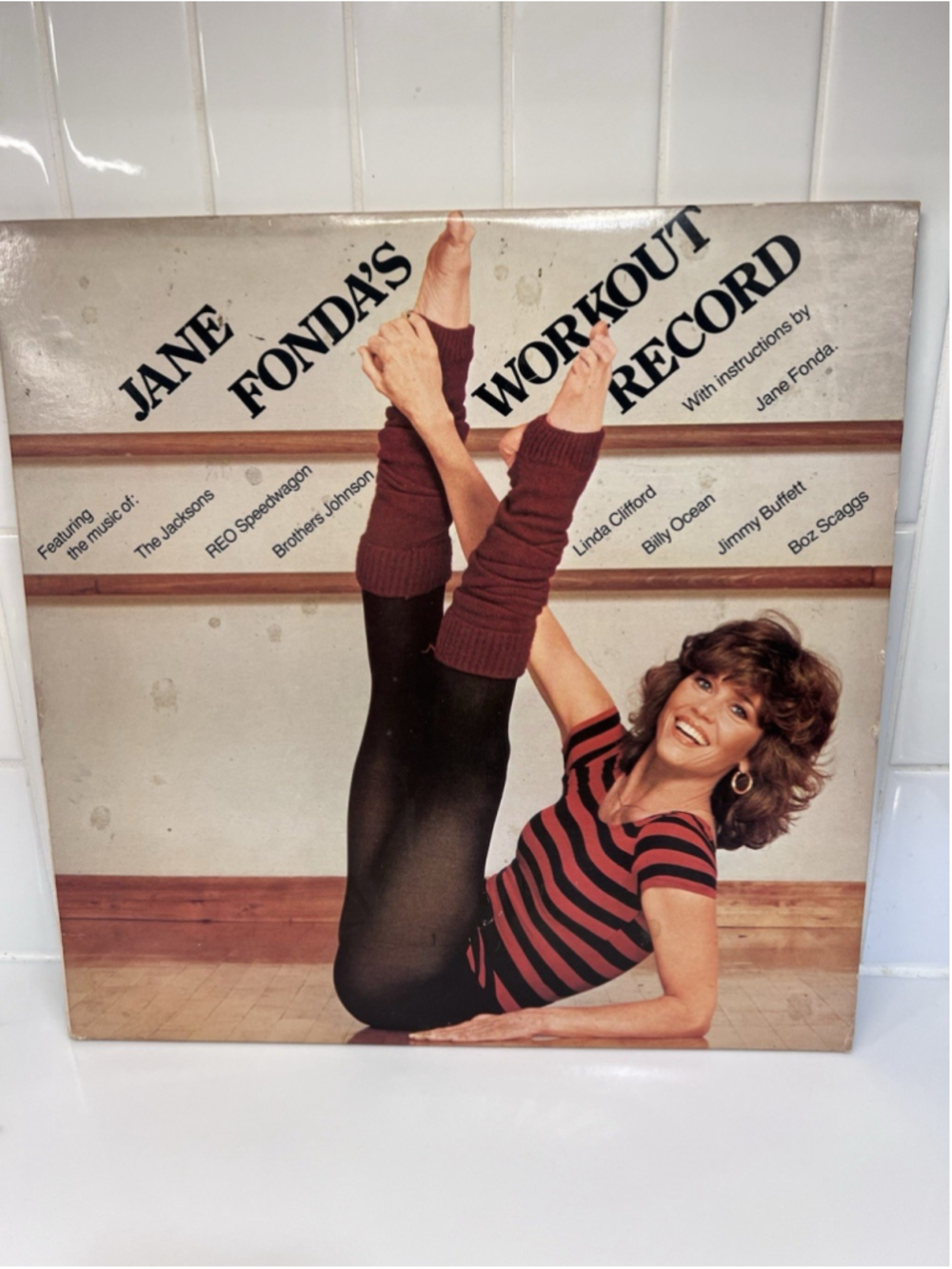 Vintage Vinyl Record Jane Fonda's - Workout Record 2 Record Set 1980s